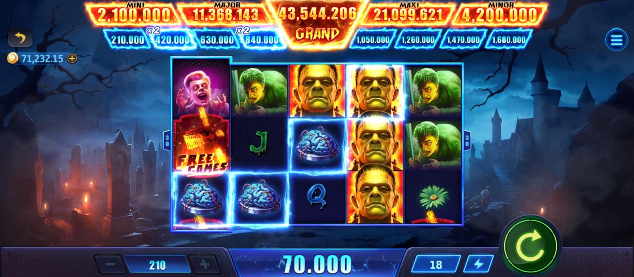 Play Mr. Frankenstein Slot at Royal x Casino | Gothic Horror Slots with 60x Multiplier