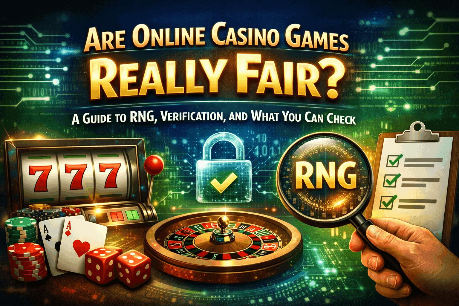 Are Online Casino Games Really Fair? A Guide to RNG, Verification, and What You Can Check