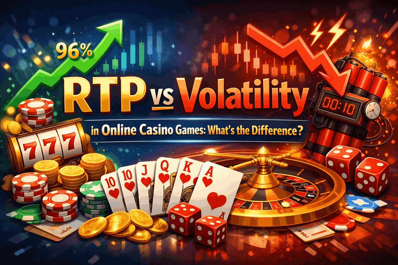 RTP vs Volatility in Online Casino Games: What’s the Difference?
