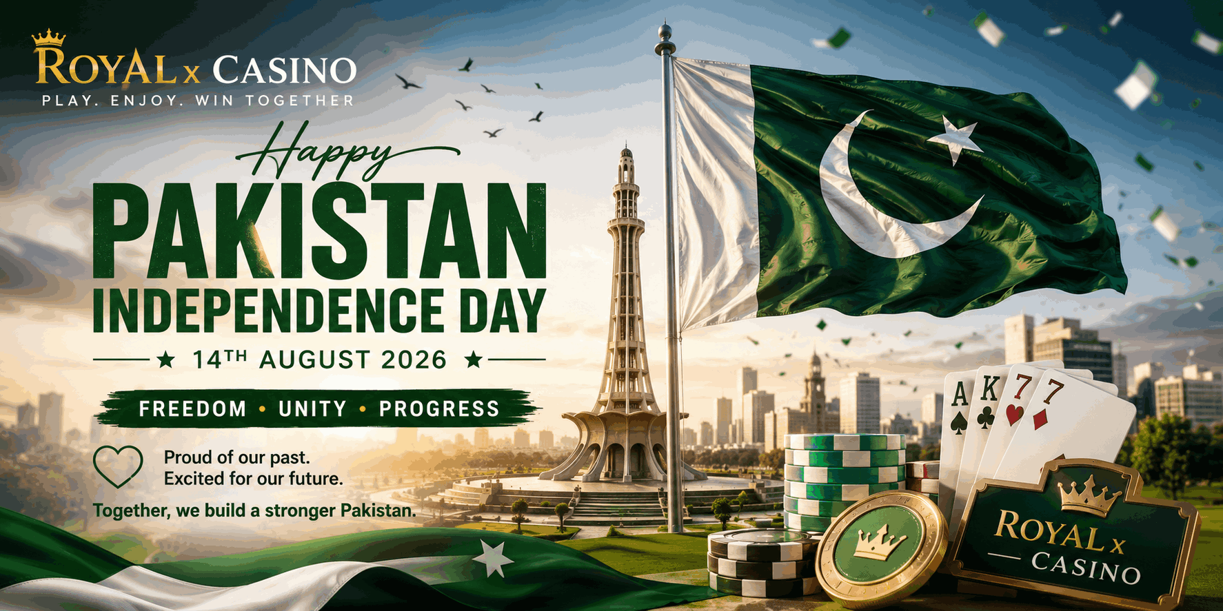 Pakistan Independence Day 2026: Celebrating Freedom, Community and New Beginnings with Royal x Casino