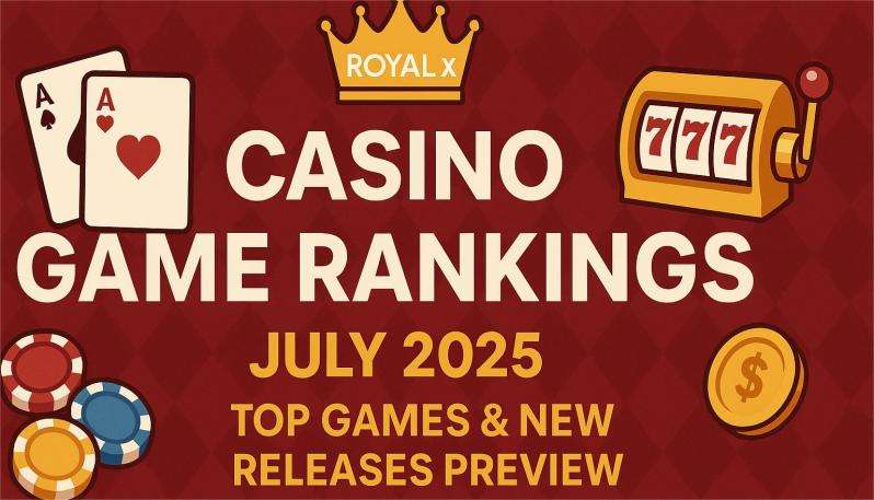 Royal x Casino Game Rankings July 2025: Top Games & New Releases Preview