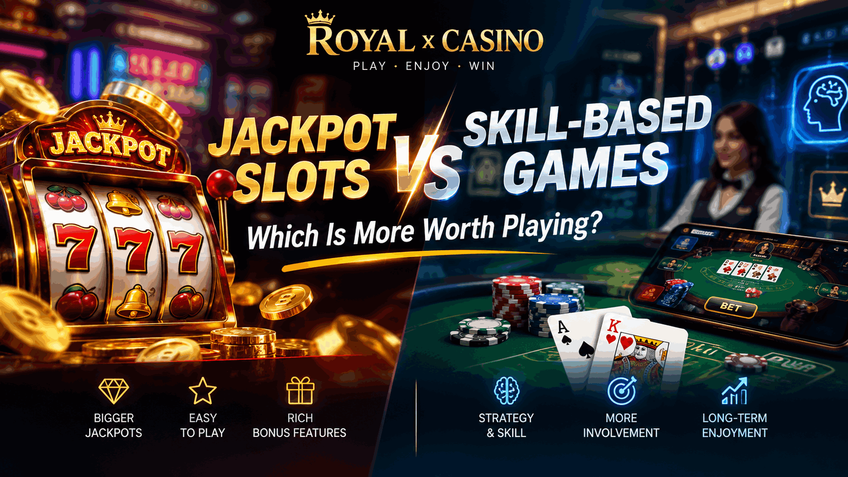 جیک پاٹSlots vs Skill-Based Games: Which Is More Worth Playing?