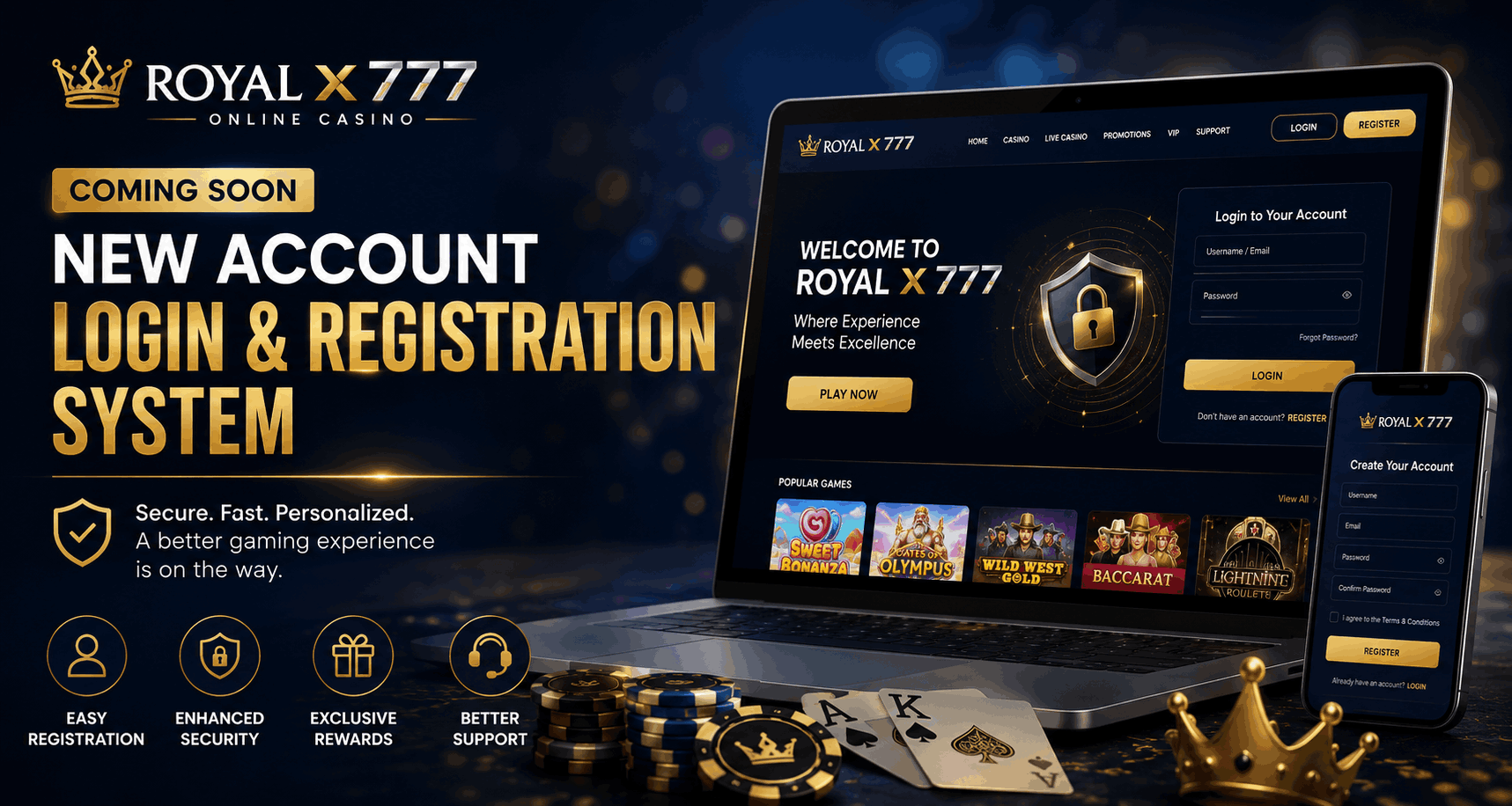 Royal x 777 Official Website to Launch Secure Account Login & Registration System