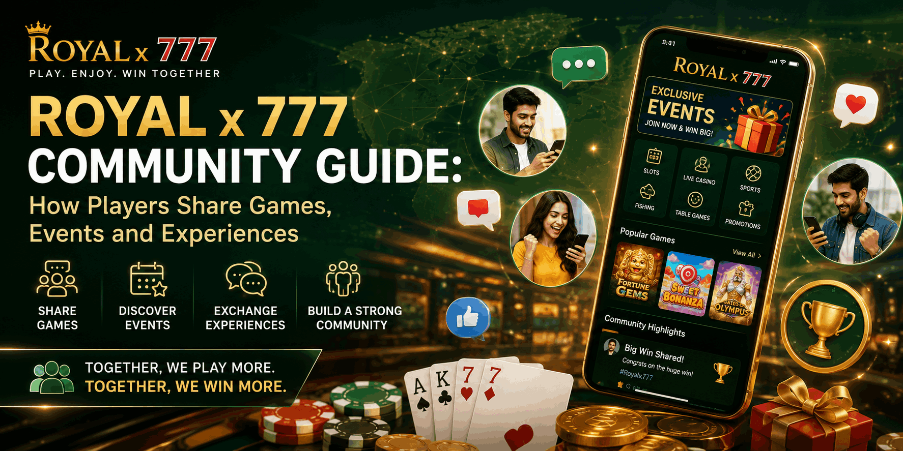 Royal x 777 Community Guide: How Players Share Games, Events and Experiences