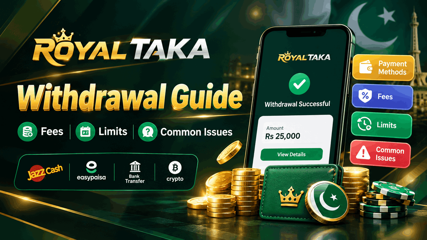 Royal Taka Withdrawal Guide Fees Limits Common Issues